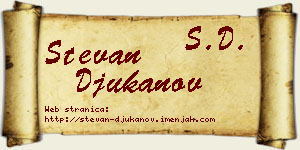 Stevan Đukanov vizit kartica